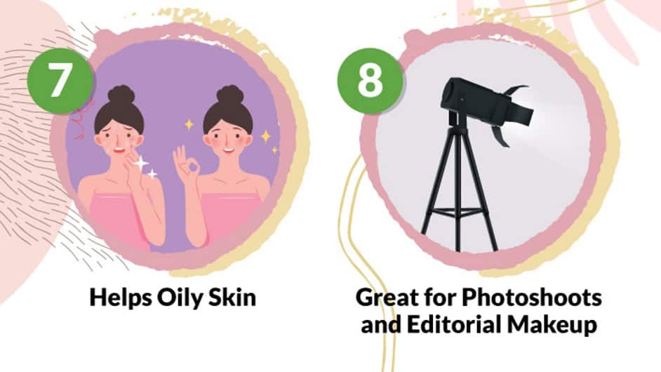 Airbrush makeup pros oily skin and great for photoshoots