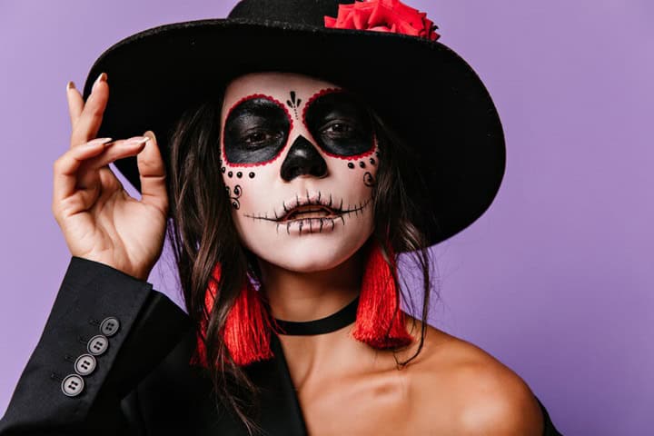 halloween skull makeup looks to try