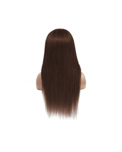 THoM - 100% Human Hair Handtied Lace Front Wig - Brunette / Brown 